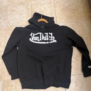 Von Dutch Black Hoodie with White Logo
